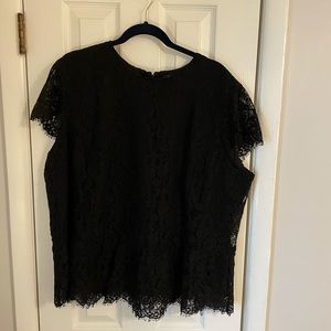 Black Ralph Lauren Lace Top NWT